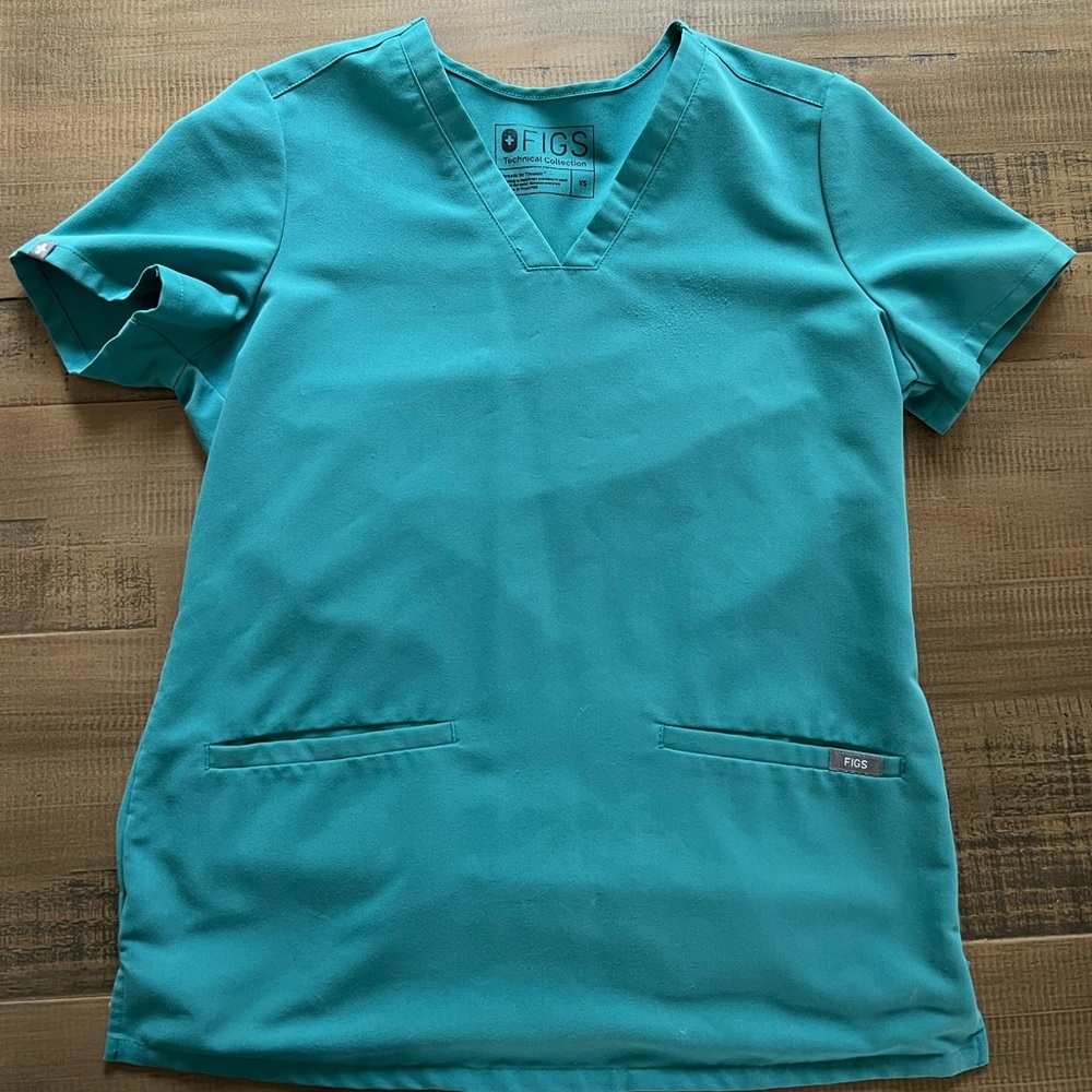 Women Figs Scrub Top Size XS Casma, color Hydrogreen